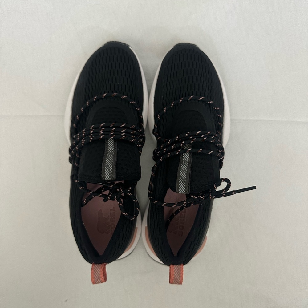 Black and Pink Athletic Sneakers